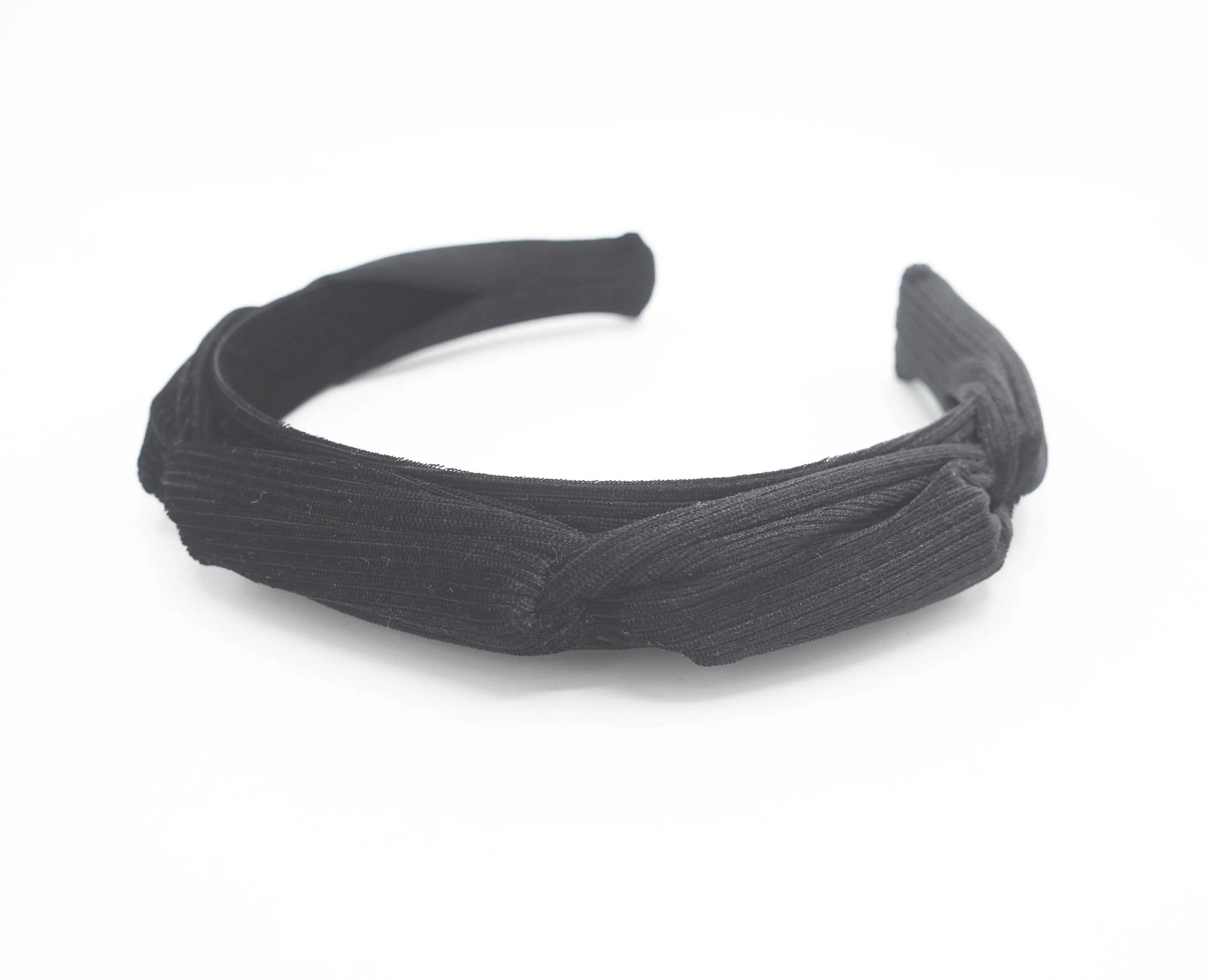 velvet corduroy headband hand sewn cross pattern grosgrain hairband women hair accessory