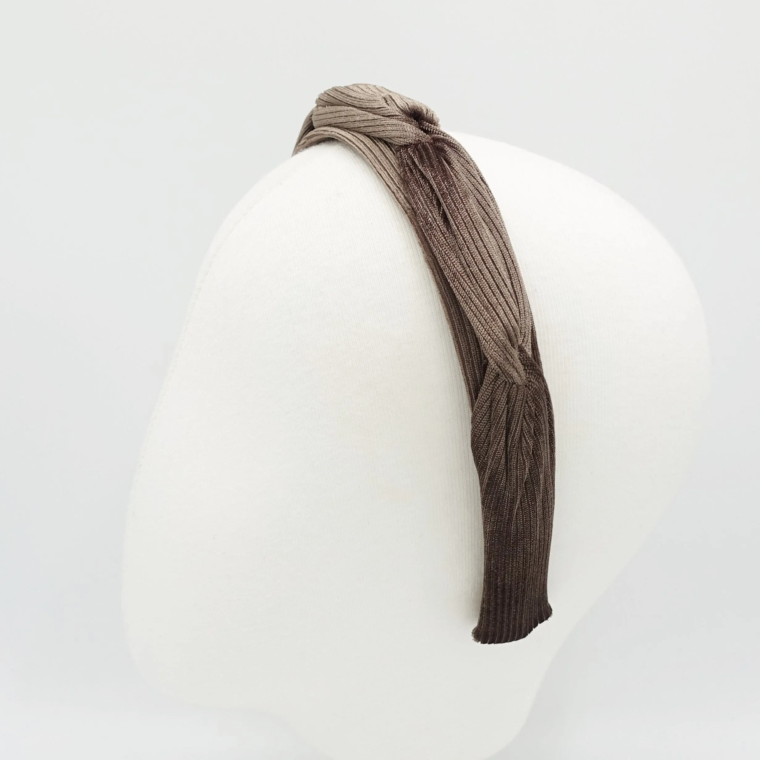 velvet corduroy headband hand sewn cross pattern grosgrain hairband women hair accessory