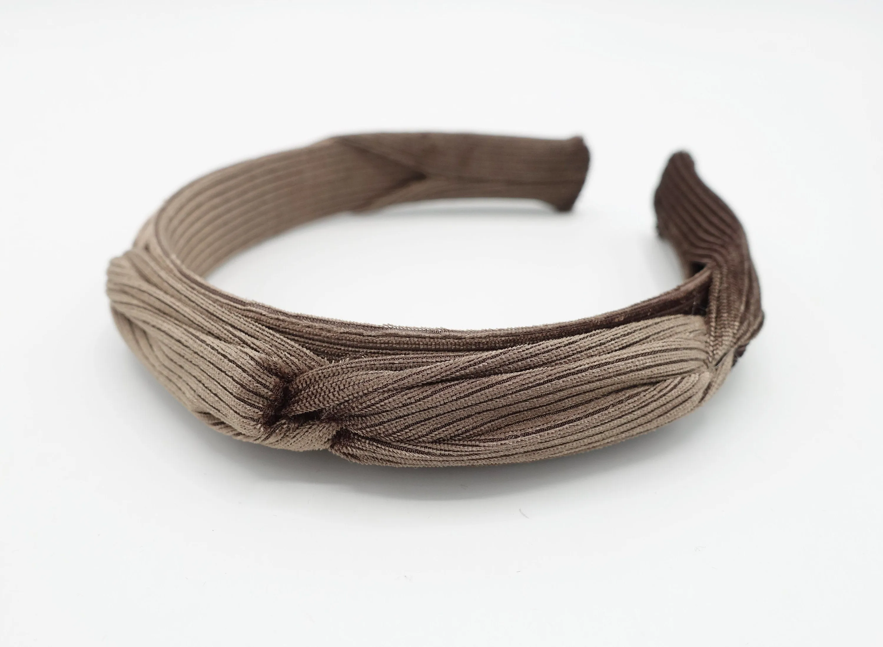 velvet corduroy headband hand sewn cross pattern grosgrain hairband women hair accessory