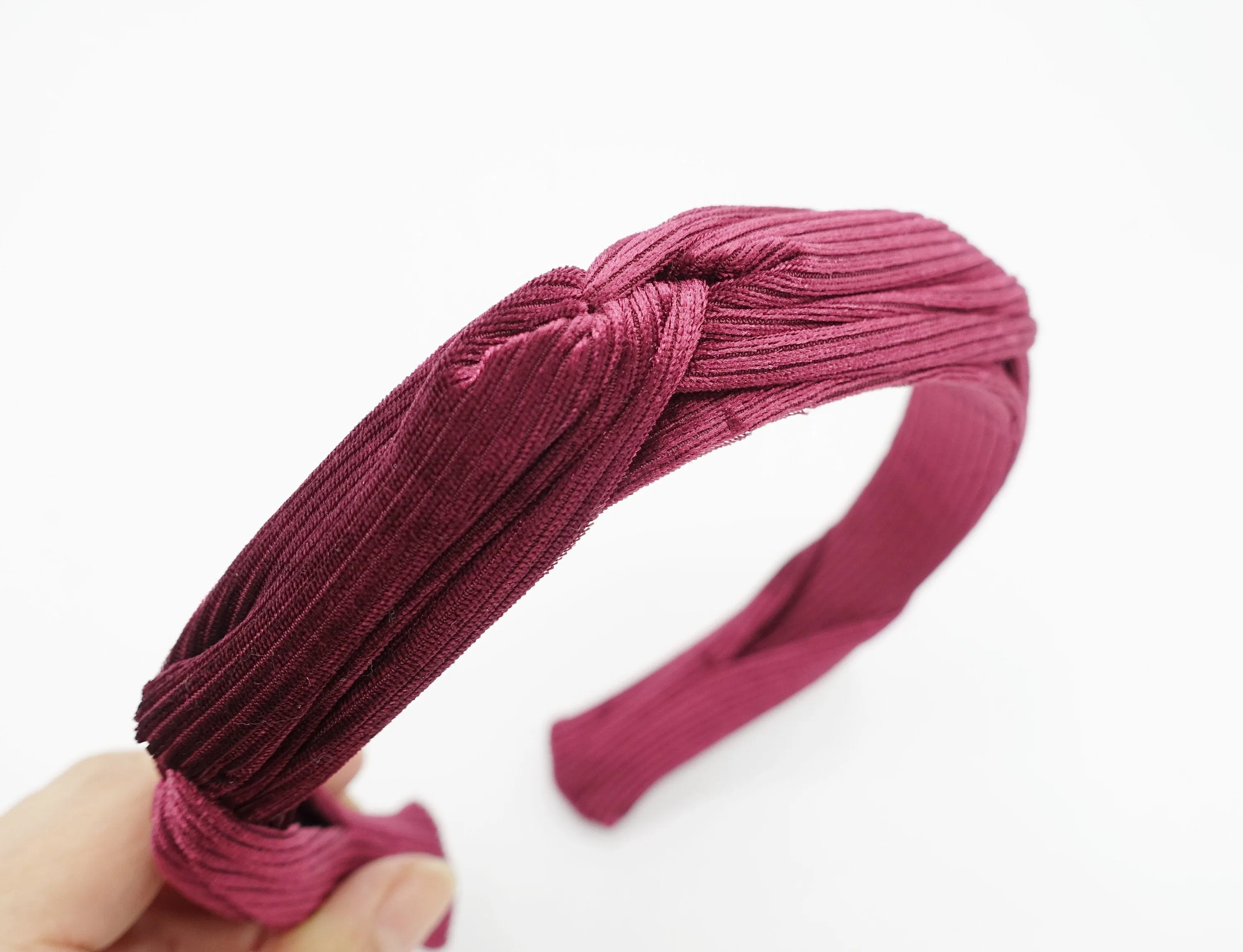 velvet corduroy headband hand sewn cross pattern grosgrain hairband women hair accessory
