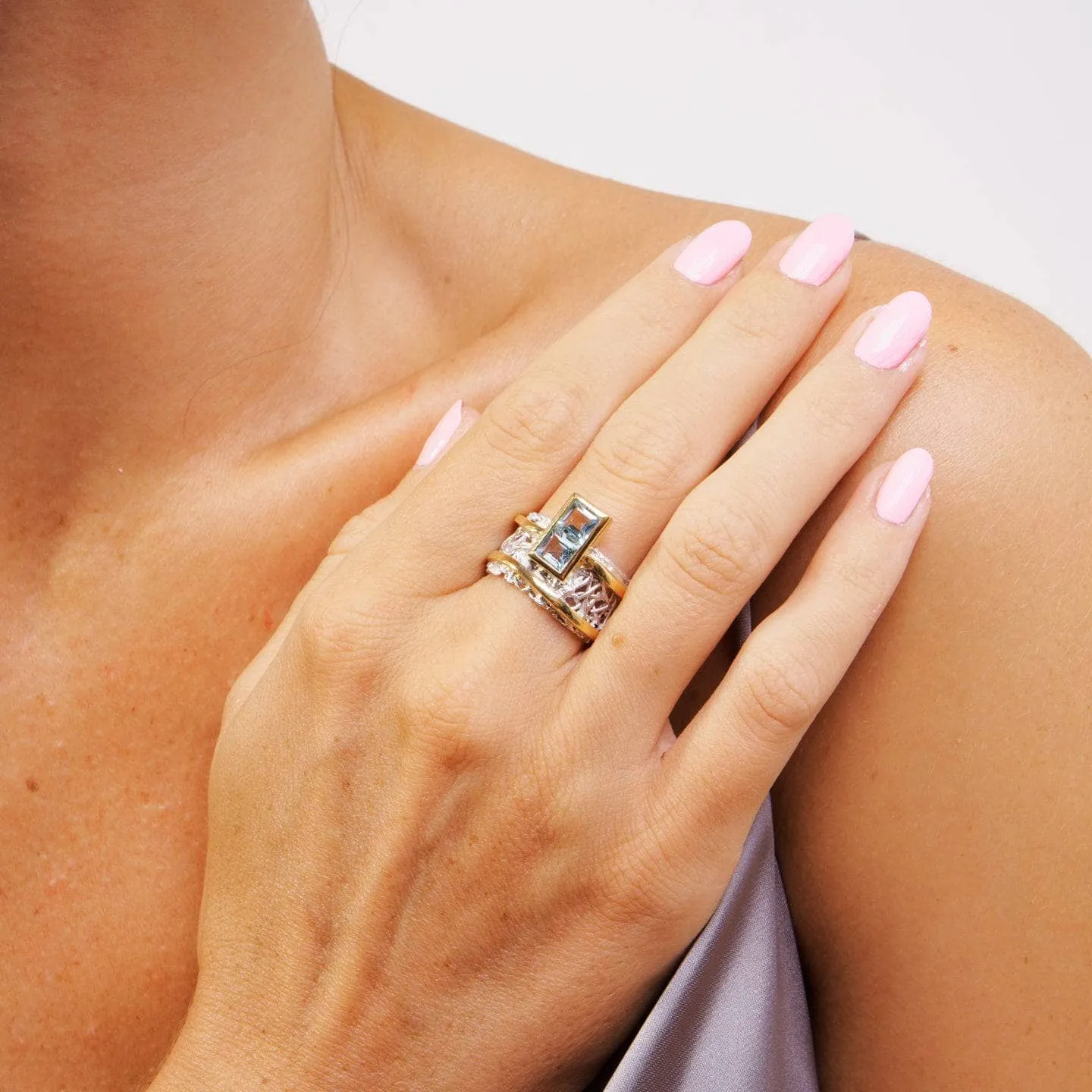 Verina Blue Topaz Ring