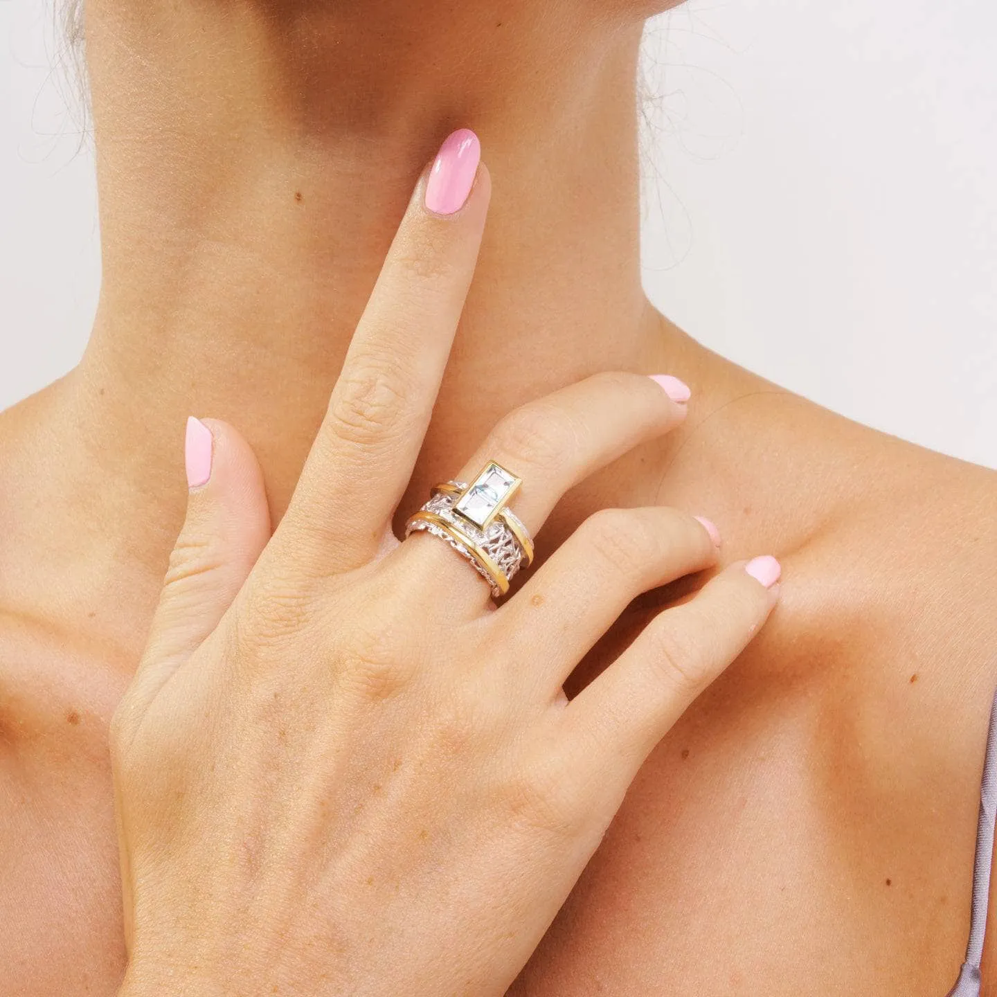Verina Blue Topaz Ring