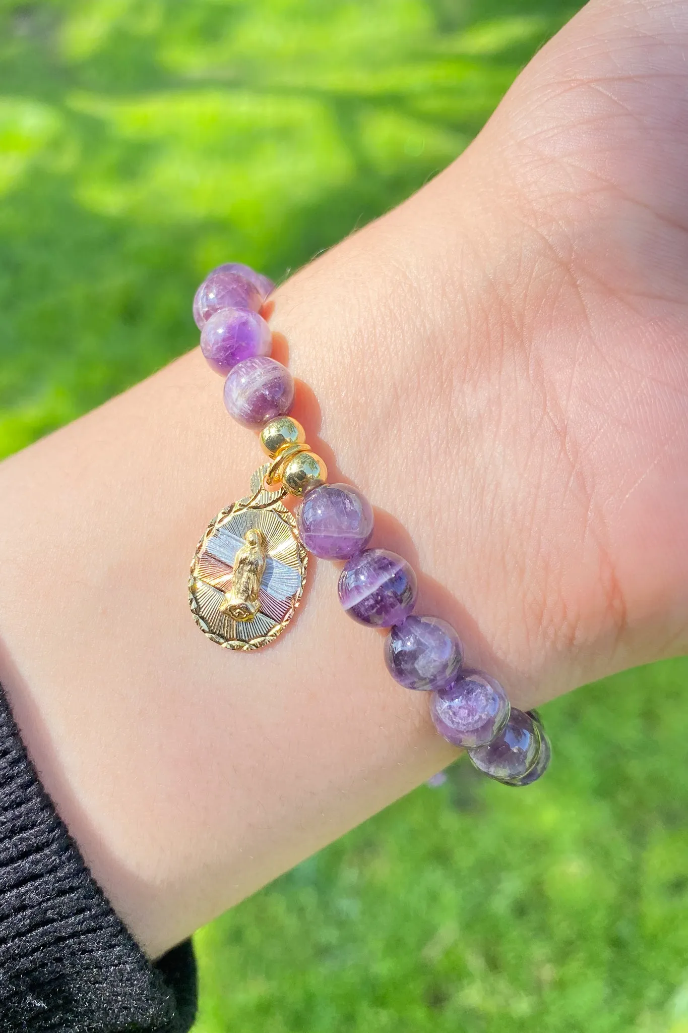 Virgen Maria Crystal Bracelet