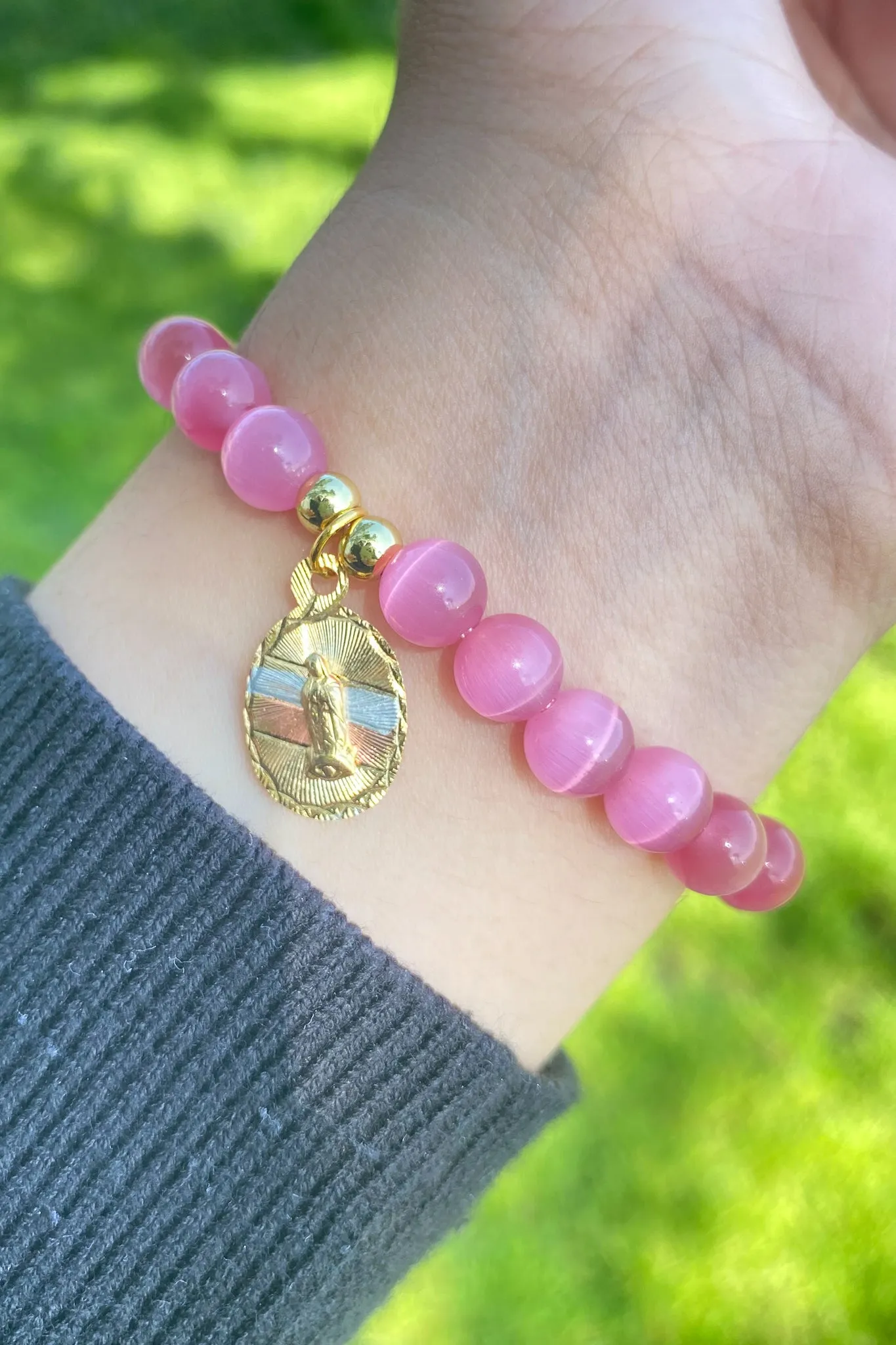 Virgen Maria Crystal Bracelet
