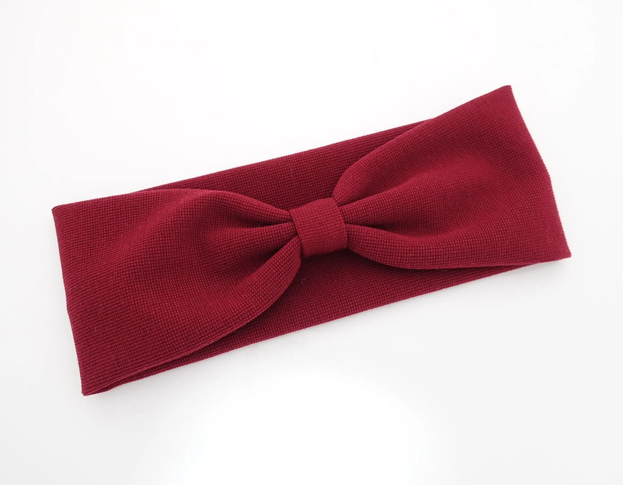 waffle fabric headband front pleat non-elastic span fashion hairband for women