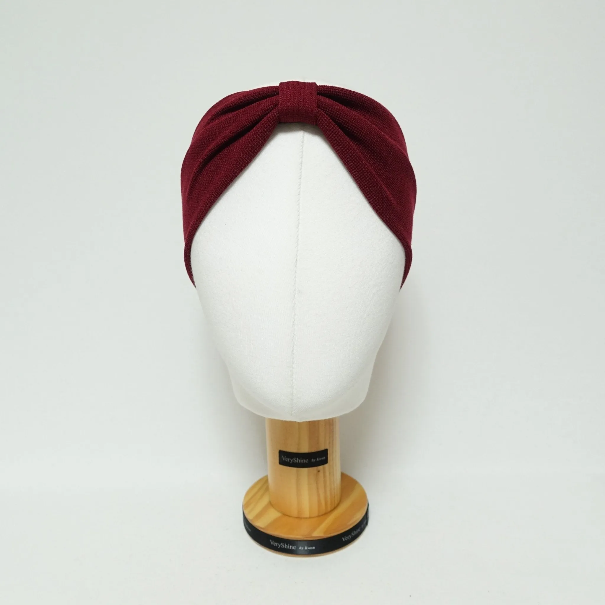 waffle fabric headband front pleat non-elastic span fashion hairband for women