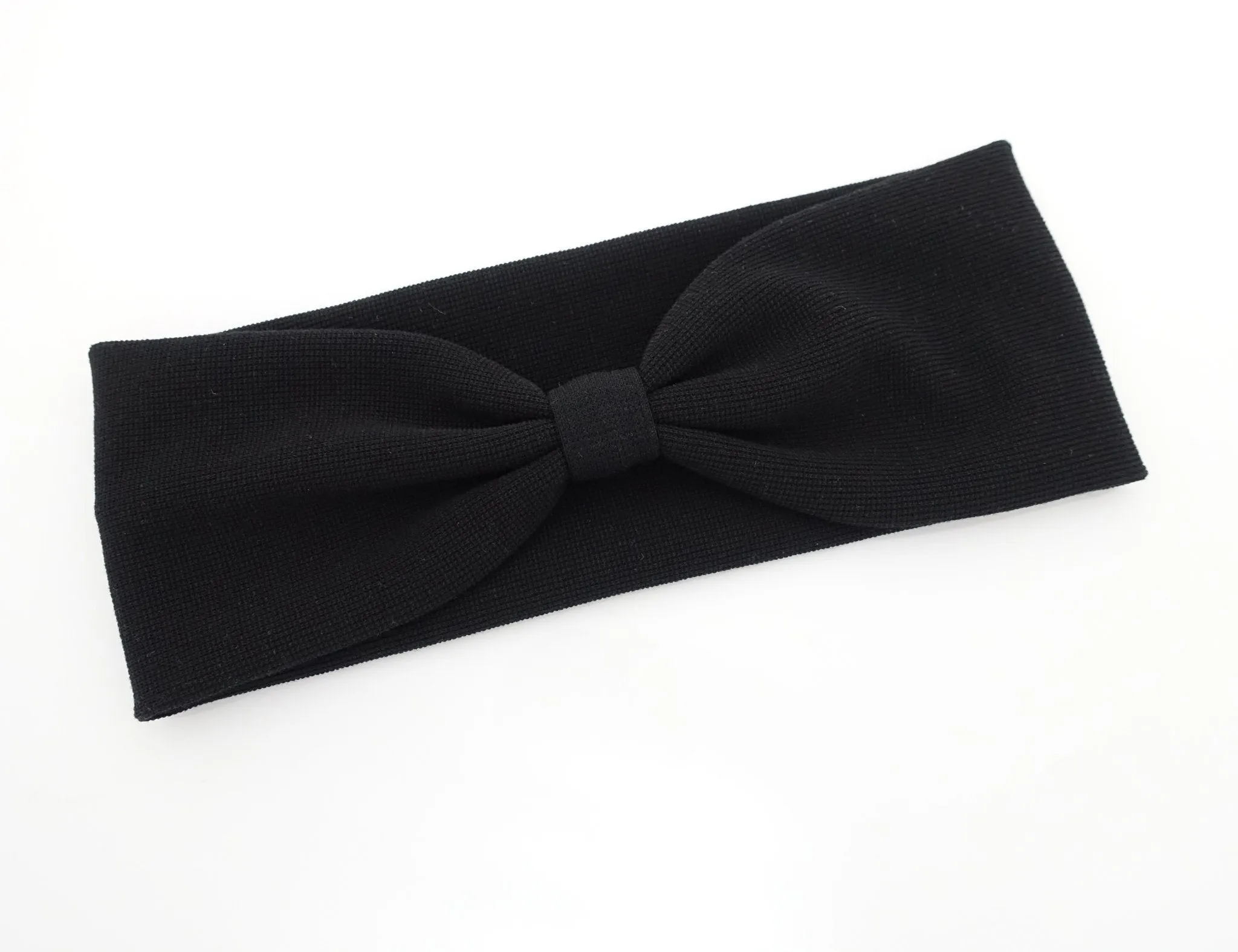 waffle fabric headband front pleat non-elastic span fashion hairband for women