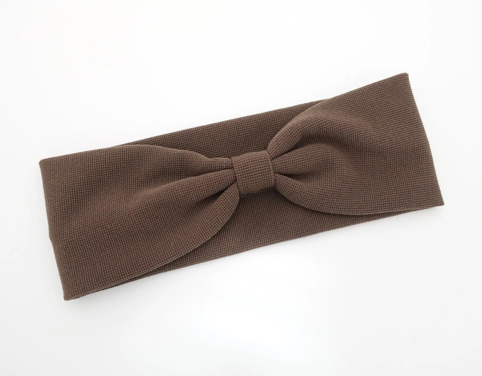 waffle fabric headband front pleat non-elastic span fashion hairband for women