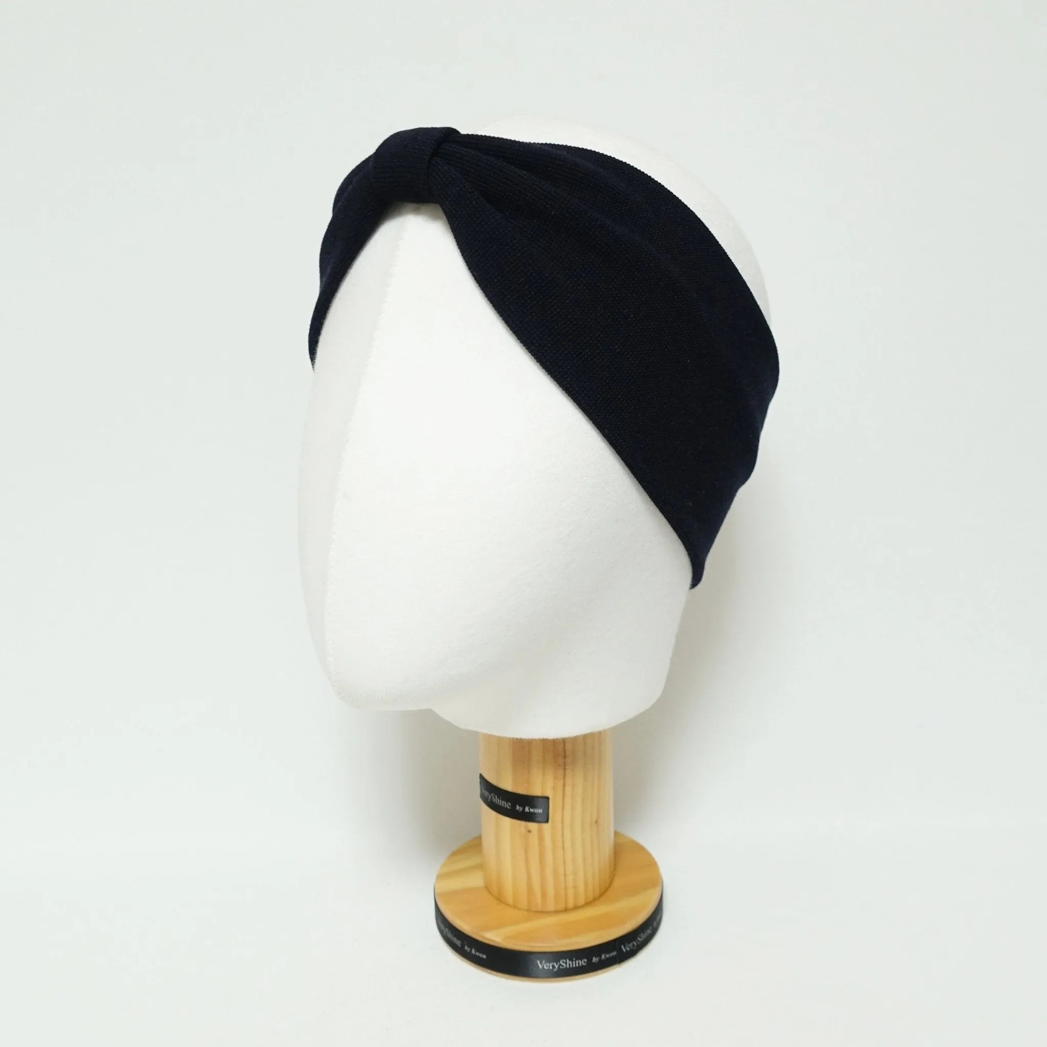 waffle fabric headband front pleat non-elastic span fashion hairband for women
