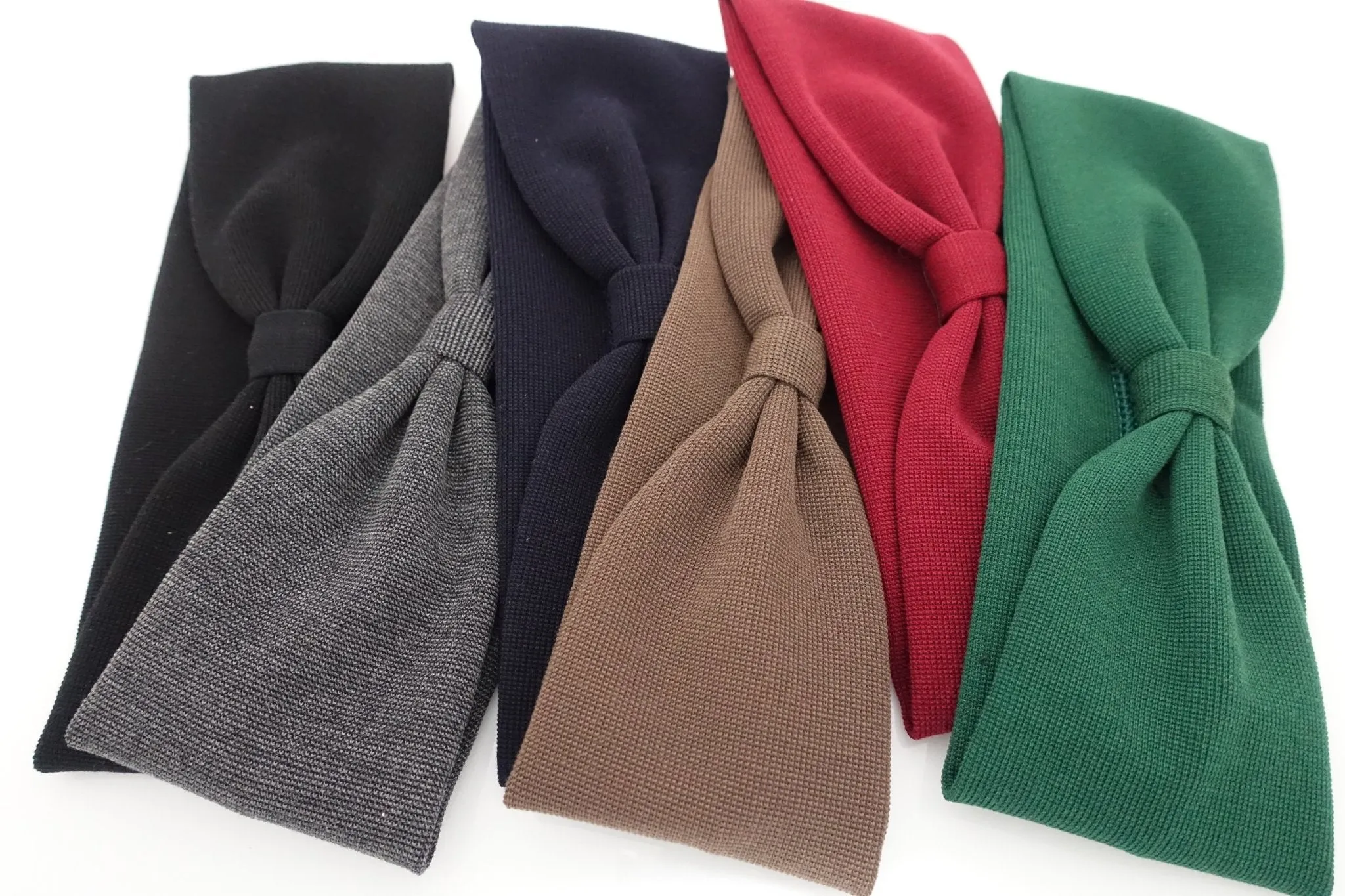 waffle fabric headband front pleat non-elastic span fashion hairband for women