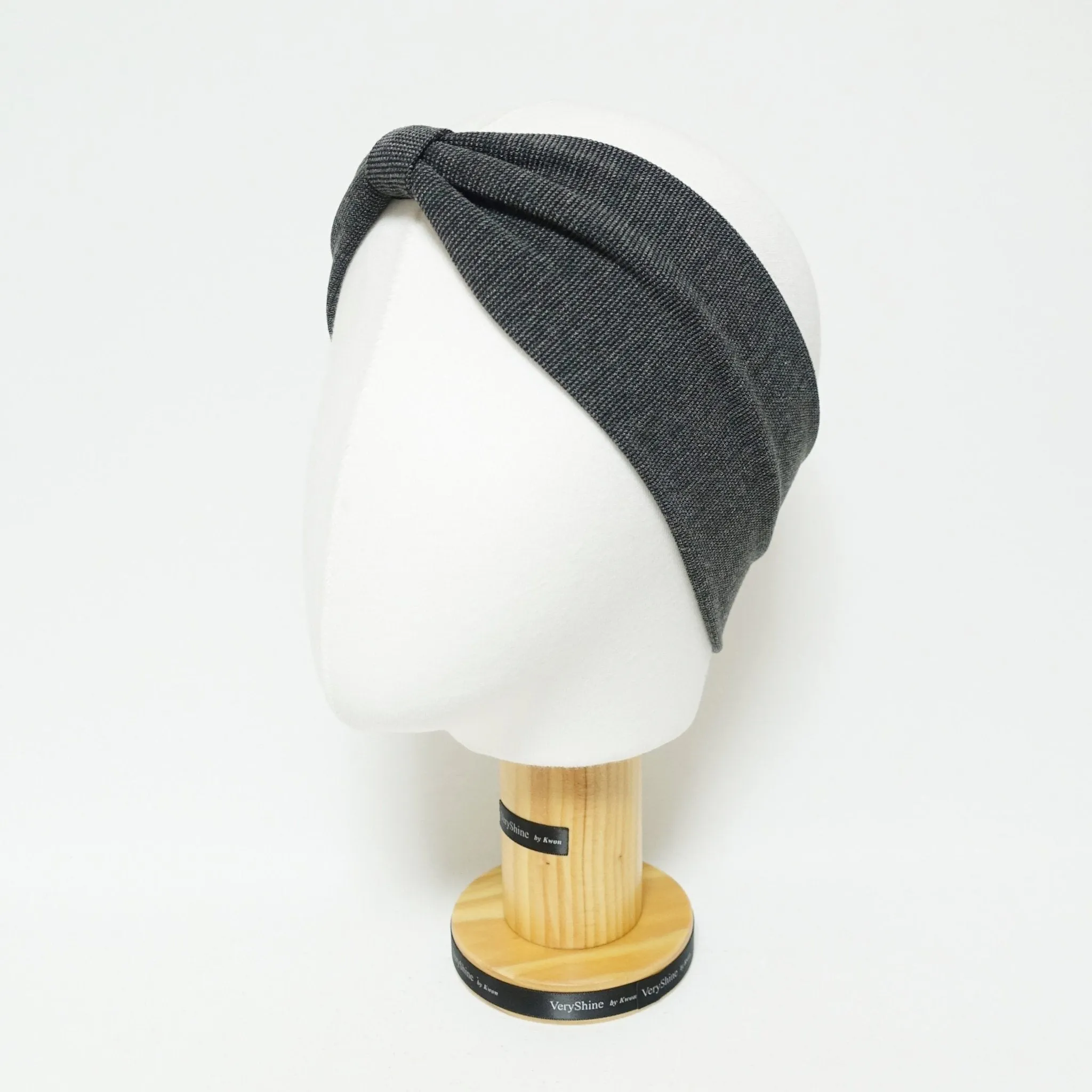 waffle fabric headband front pleat non-elastic span fashion hairband for women