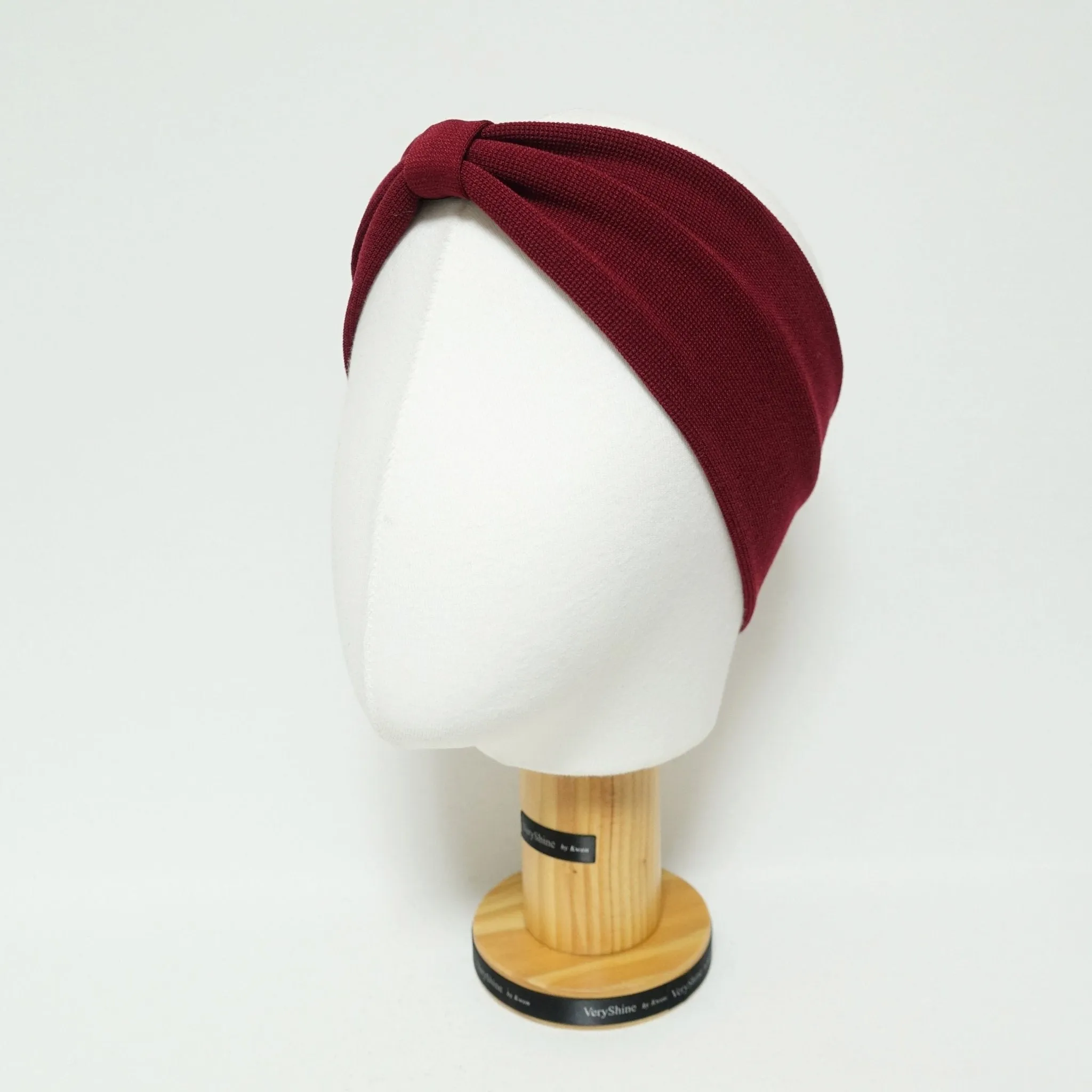 waffle fabric headband front pleat non-elastic span fashion hairband for women
