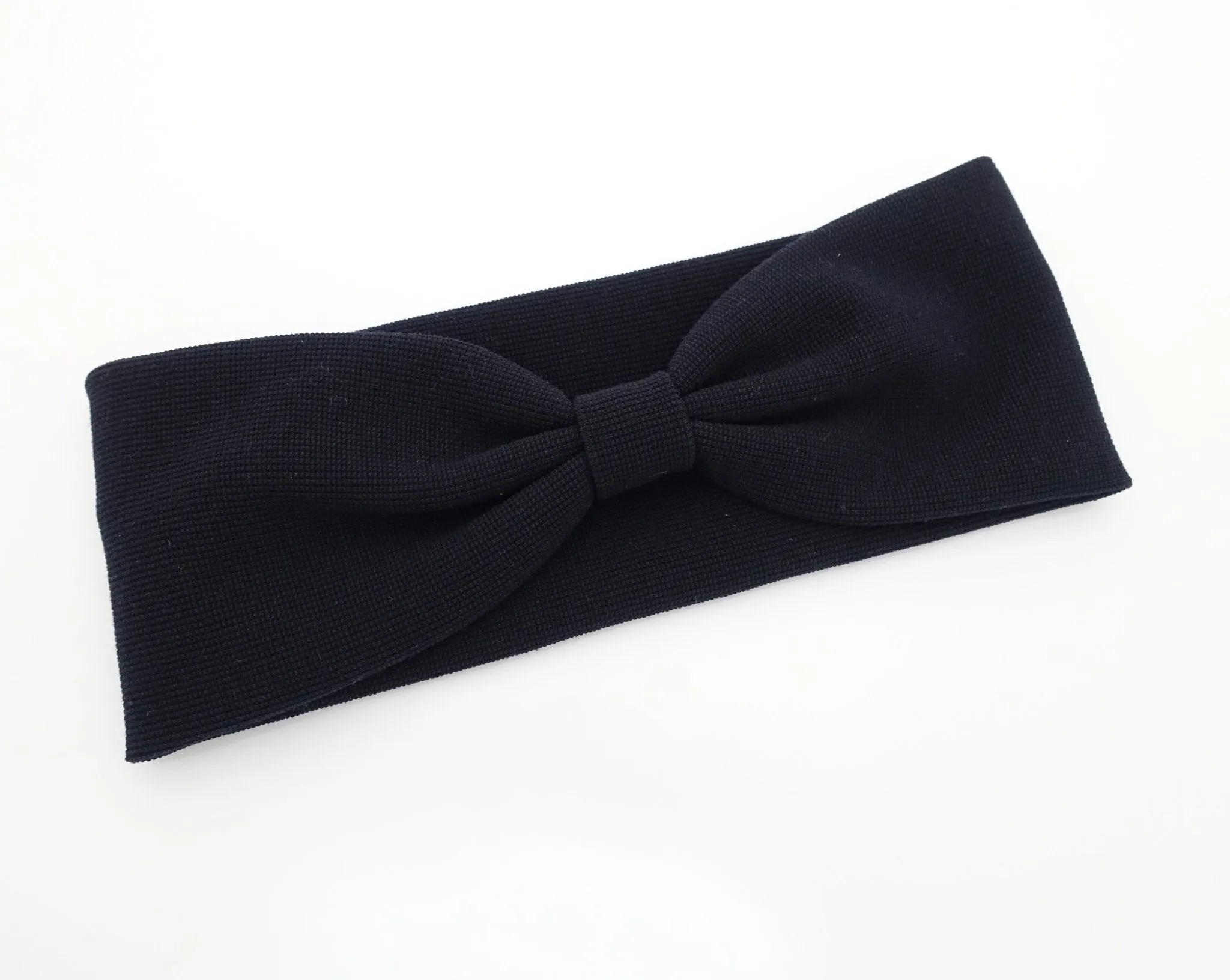 waffle fabric headband front pleat non-elastic span fashion hairband for women