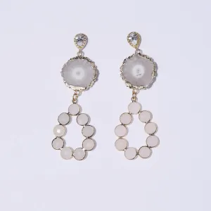 Whitney White Crystal Quartz Earrings