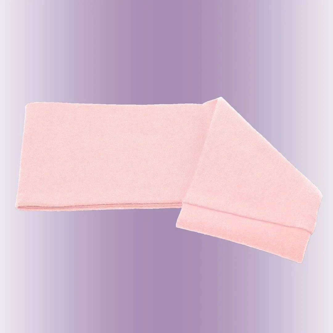 Women's Headbands Cotton Jersey 3" Wide Yoga Fitness Fashion Made in the USA Blush