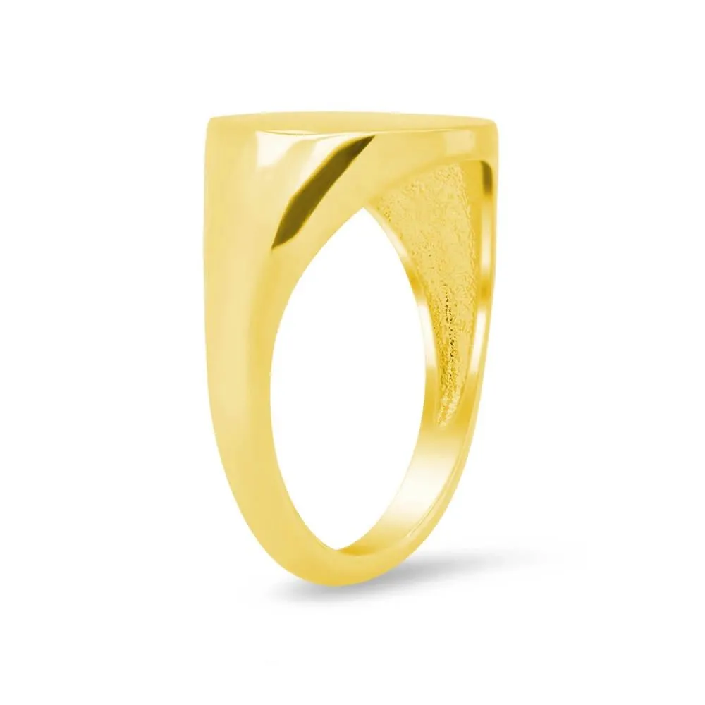 Women's Round Signet Ring - Medium