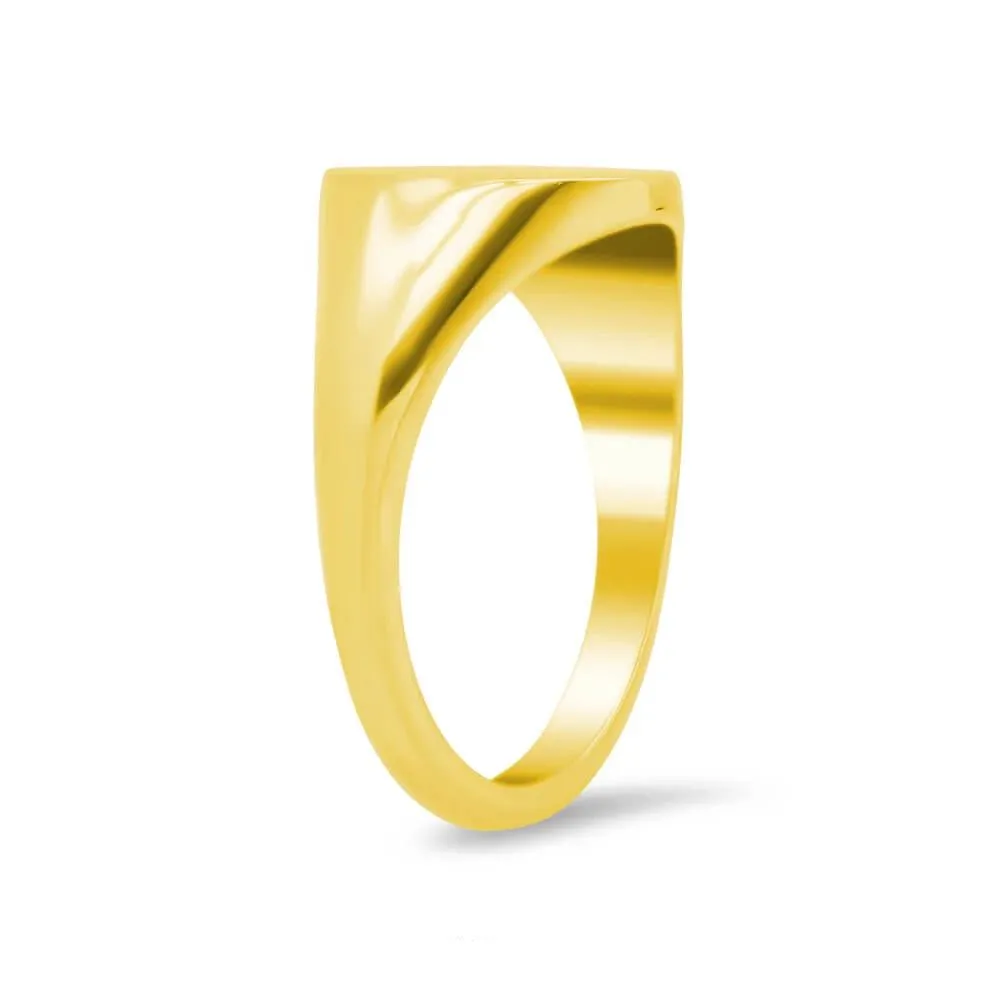 Women's Round Signet Ring - Medium