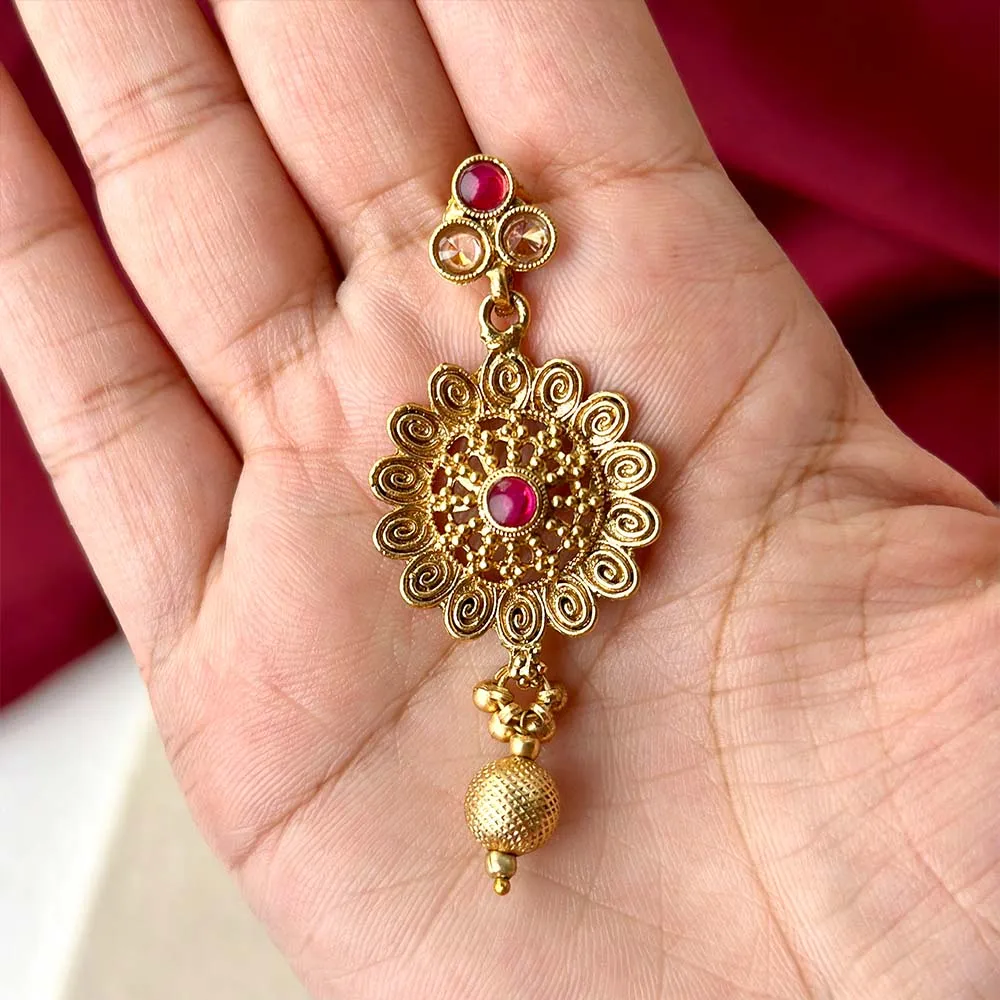 Zhuri Earrings (Ruby)